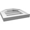 Ekena Millwork Octagonal Top Surface Mount PVC Gable Vent w/ 2"W x 1-1/2"P Brickmould Frame, 12"W x 12"H GVPOT12X1202SN - alternate 2
